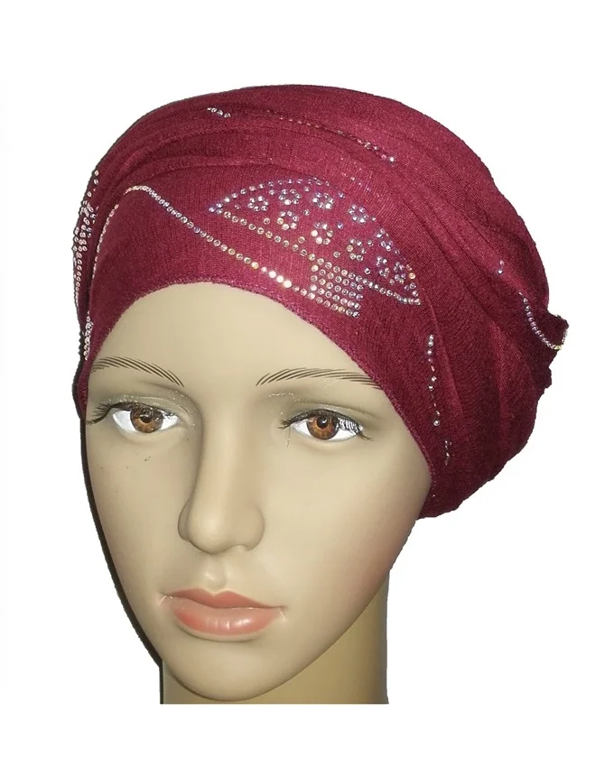 new regal turban orbital print - burgundy n5,800