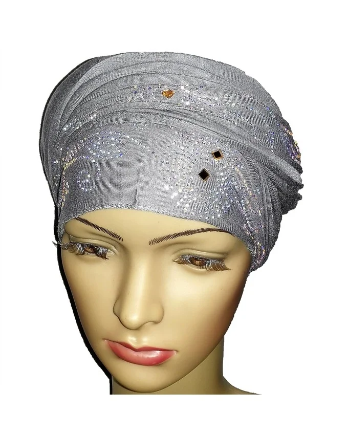 new regal turban circle studs - ash grey n5,800