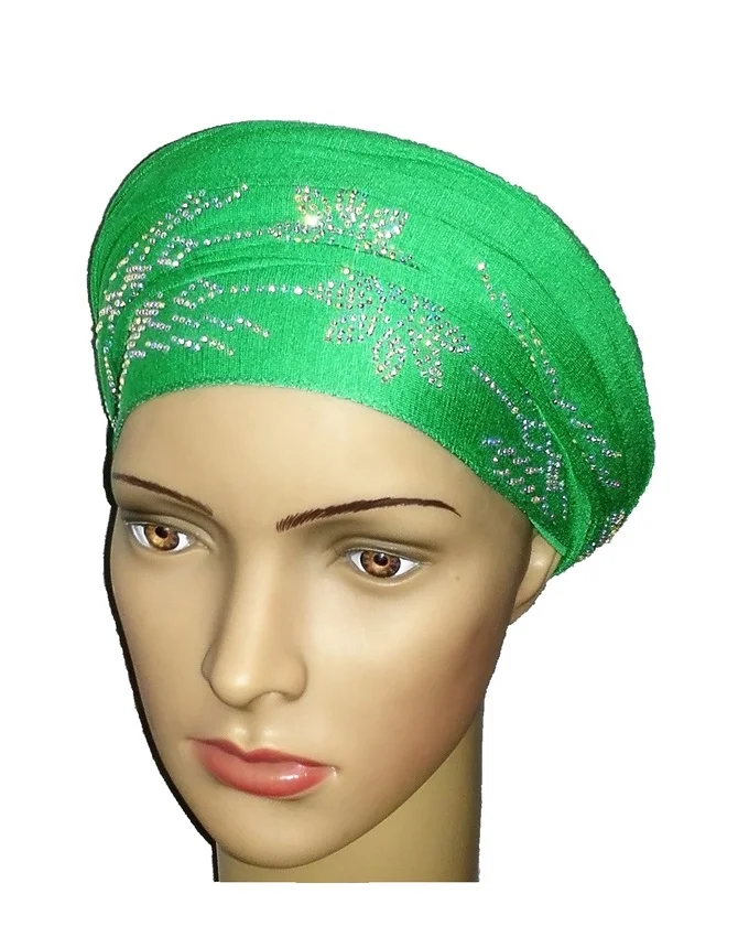 new regal turban petal studs - leaf green n5,800