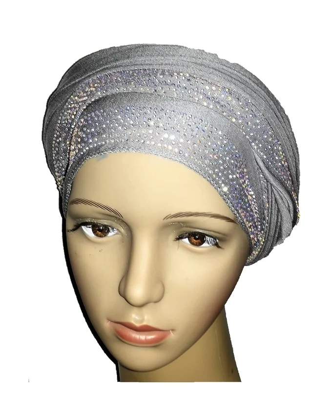 new regal turban loaded stud design - ash grey n5,800
