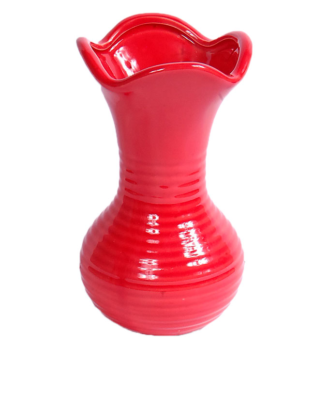 NEW DALIE RED CERAMIC VASE - 17CM N3,000