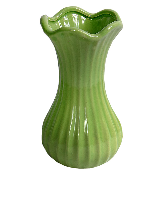 NEW VENI GREEN CERAMIC VASE - 17CM N3,000