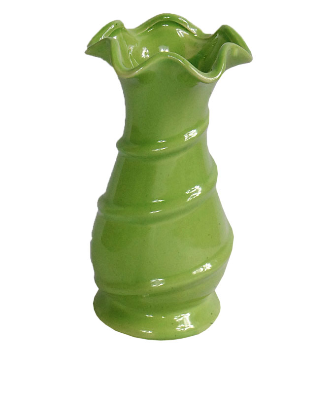 NEW MALI GREEN CERAMIC VASE - 17CM N3,000