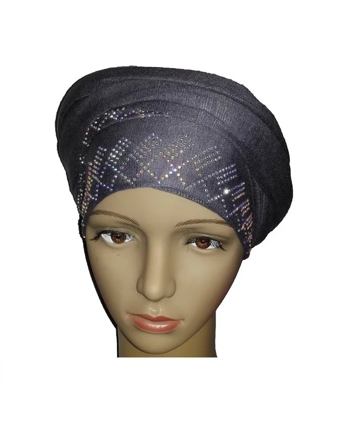 new regal turban diamond design - slate grey n5,800