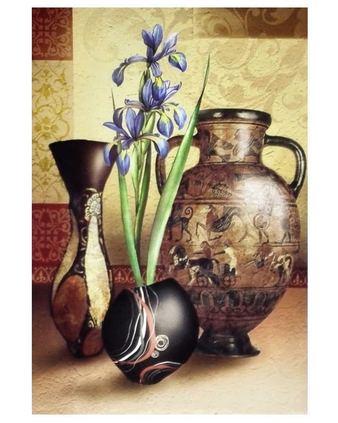 tampii urn frameless painting - 40 x 60cm n4,500