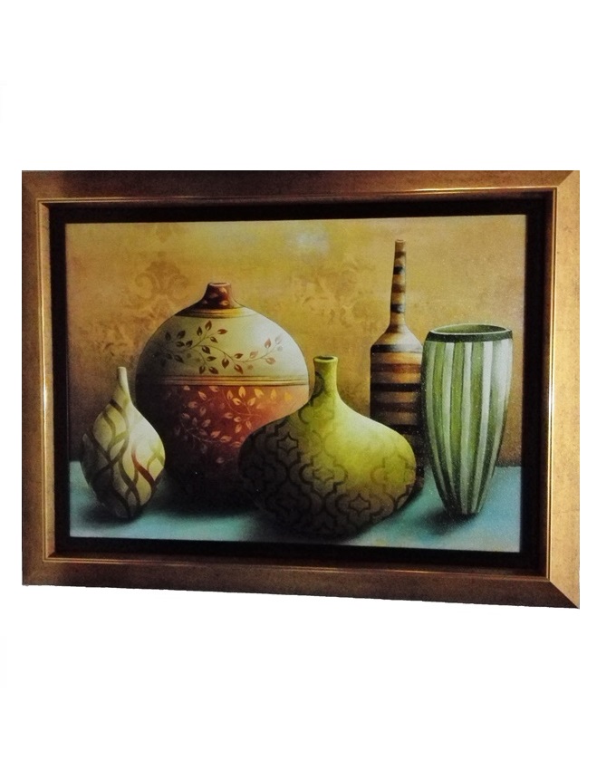 LE GRIZE b LARGE PAINTING (GOLD) - 86 X 65CM N16,000