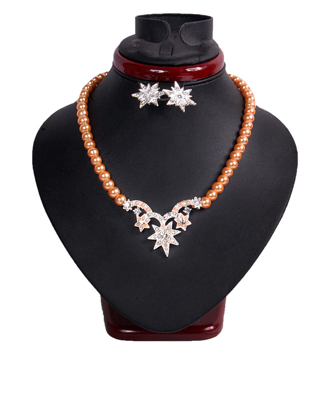 STAR SHINE JEWELRY SET - ORANGE N2,500