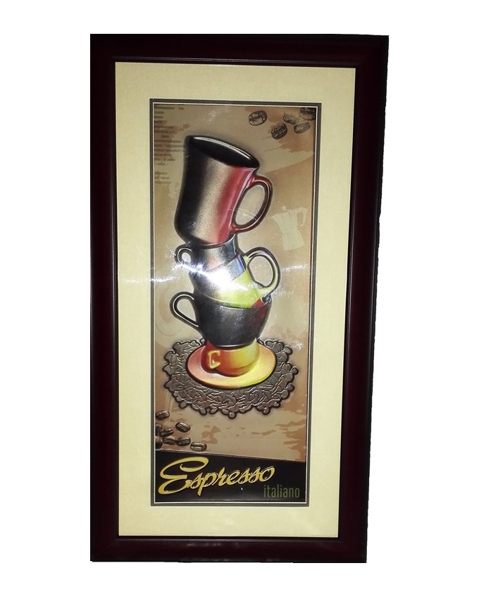 cafe mocha painting - 36 x 64cm n7,500
