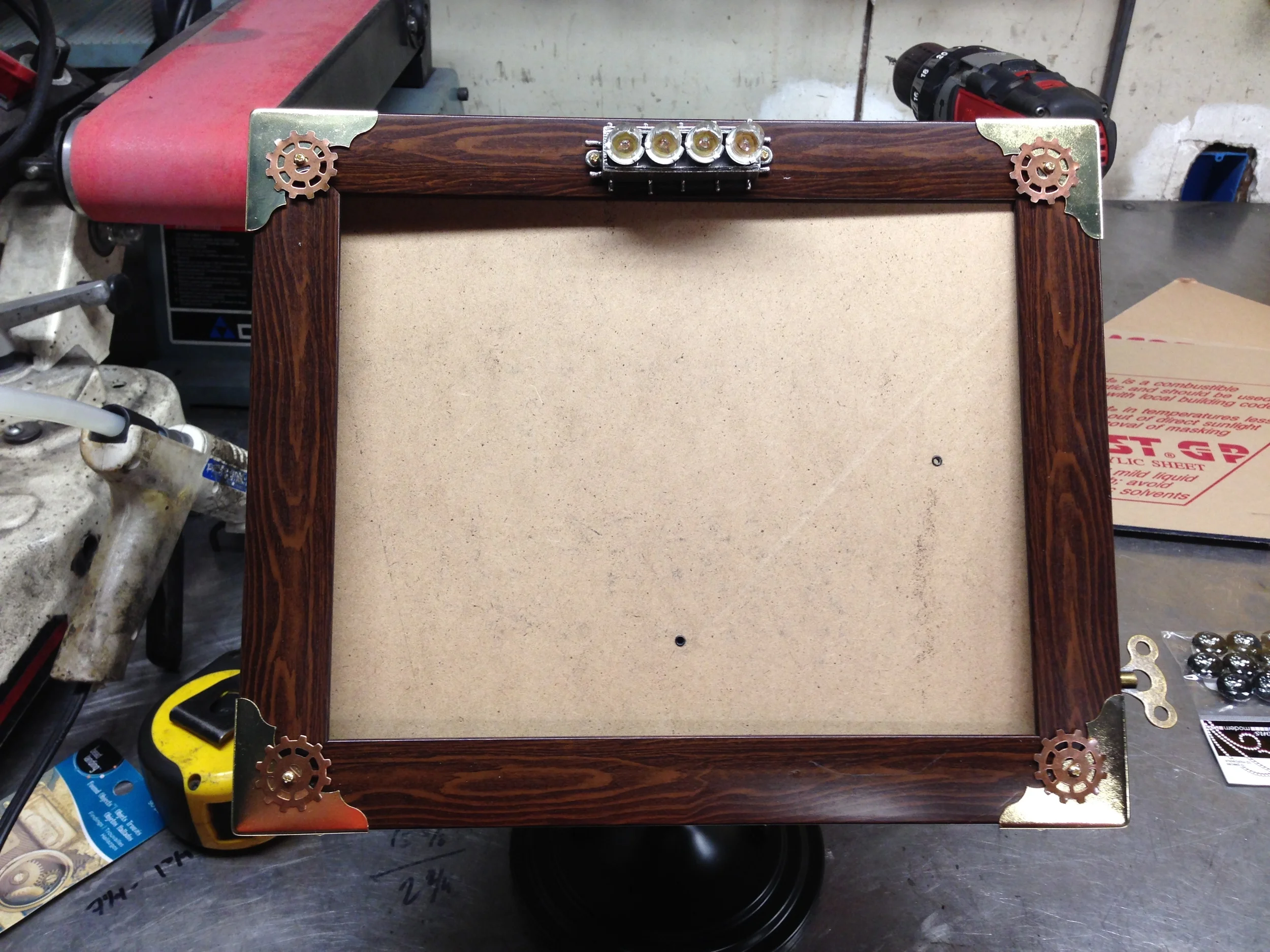 "The Coffee Table" Steampunk moniter
