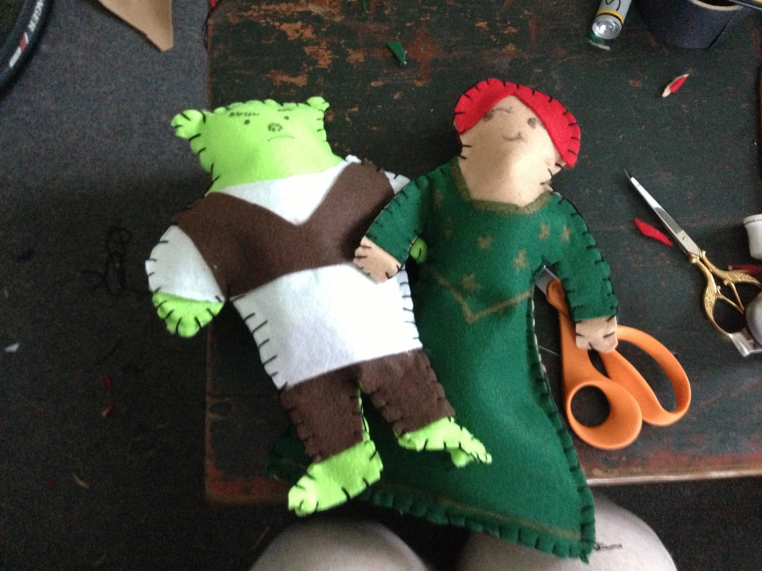 "Shrek the Musical" Shrek Dolls