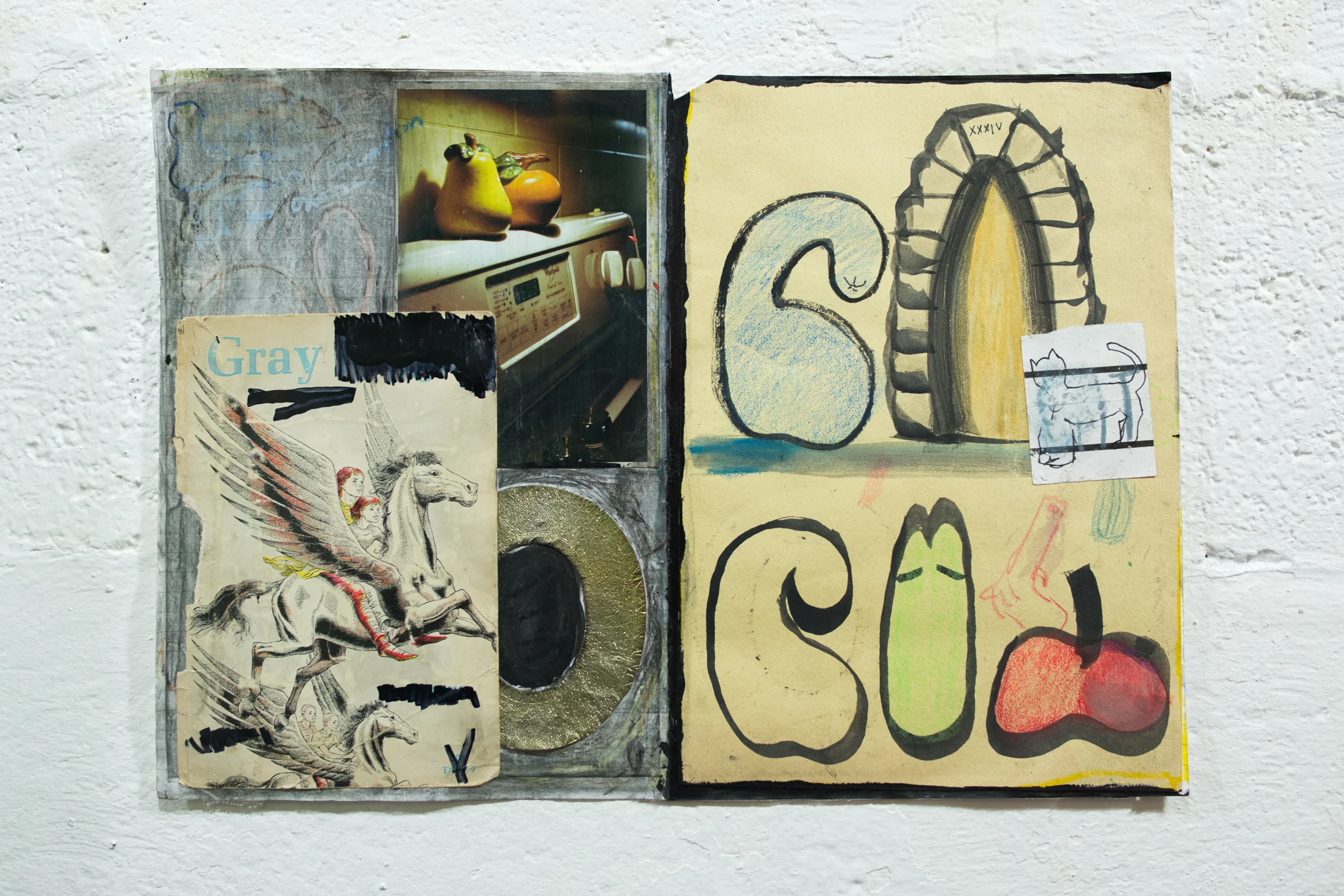 Untitled collage and wood 2015