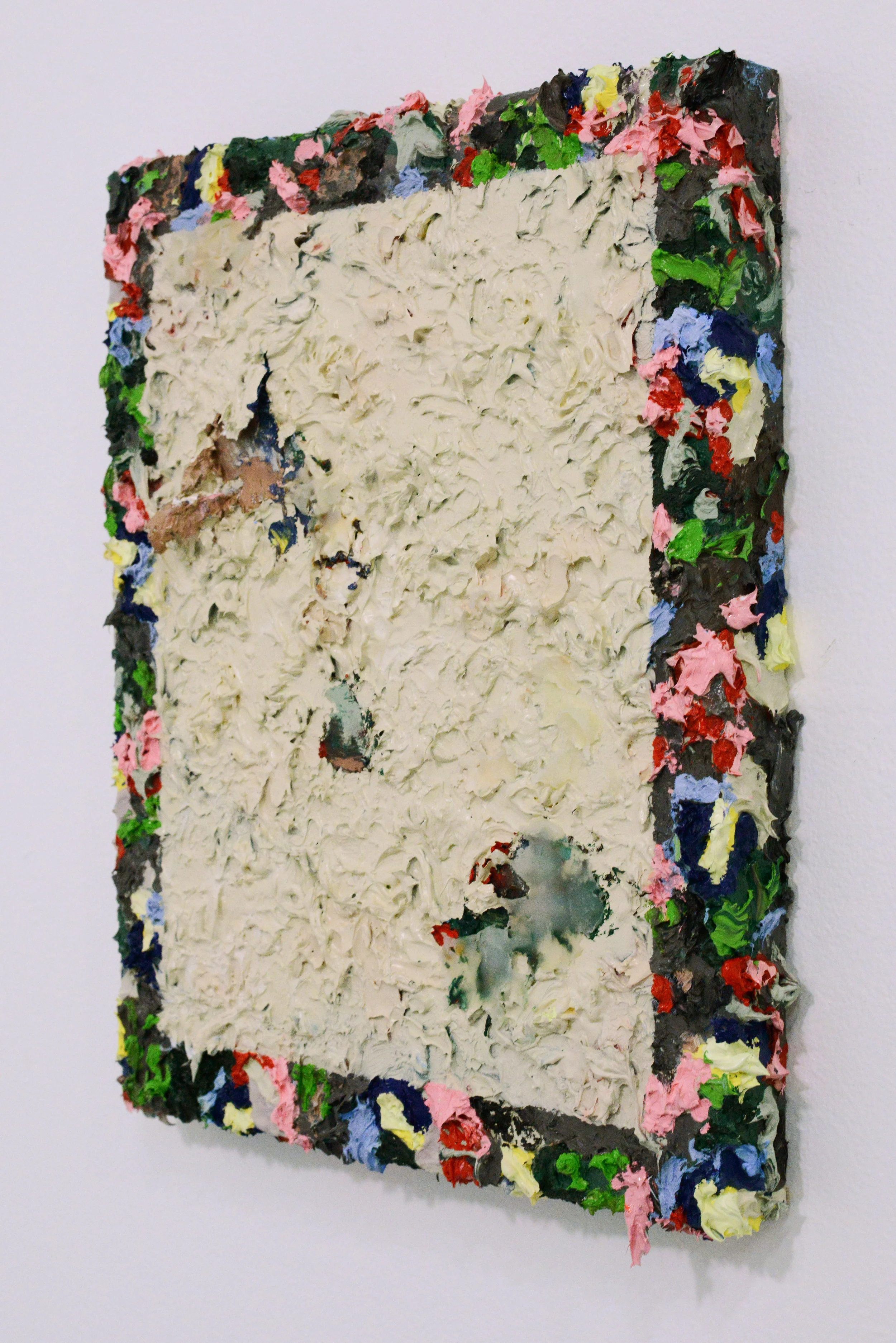 David Anderson Last Night I Traded My Soul's Innermost For Some Pickled Fish Oil, wax, spray paint, on linen 2015