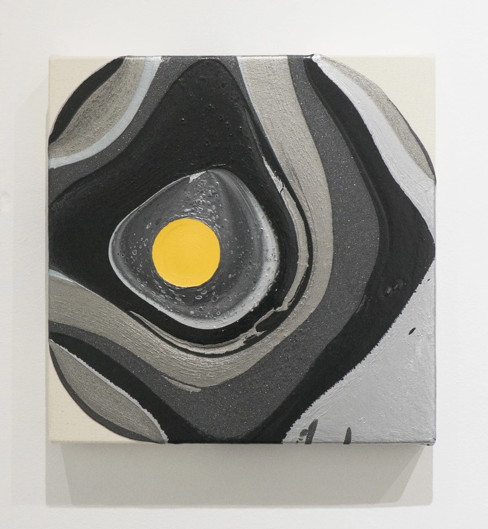 Recording 9 Acrylic on unprimed canvas 2016