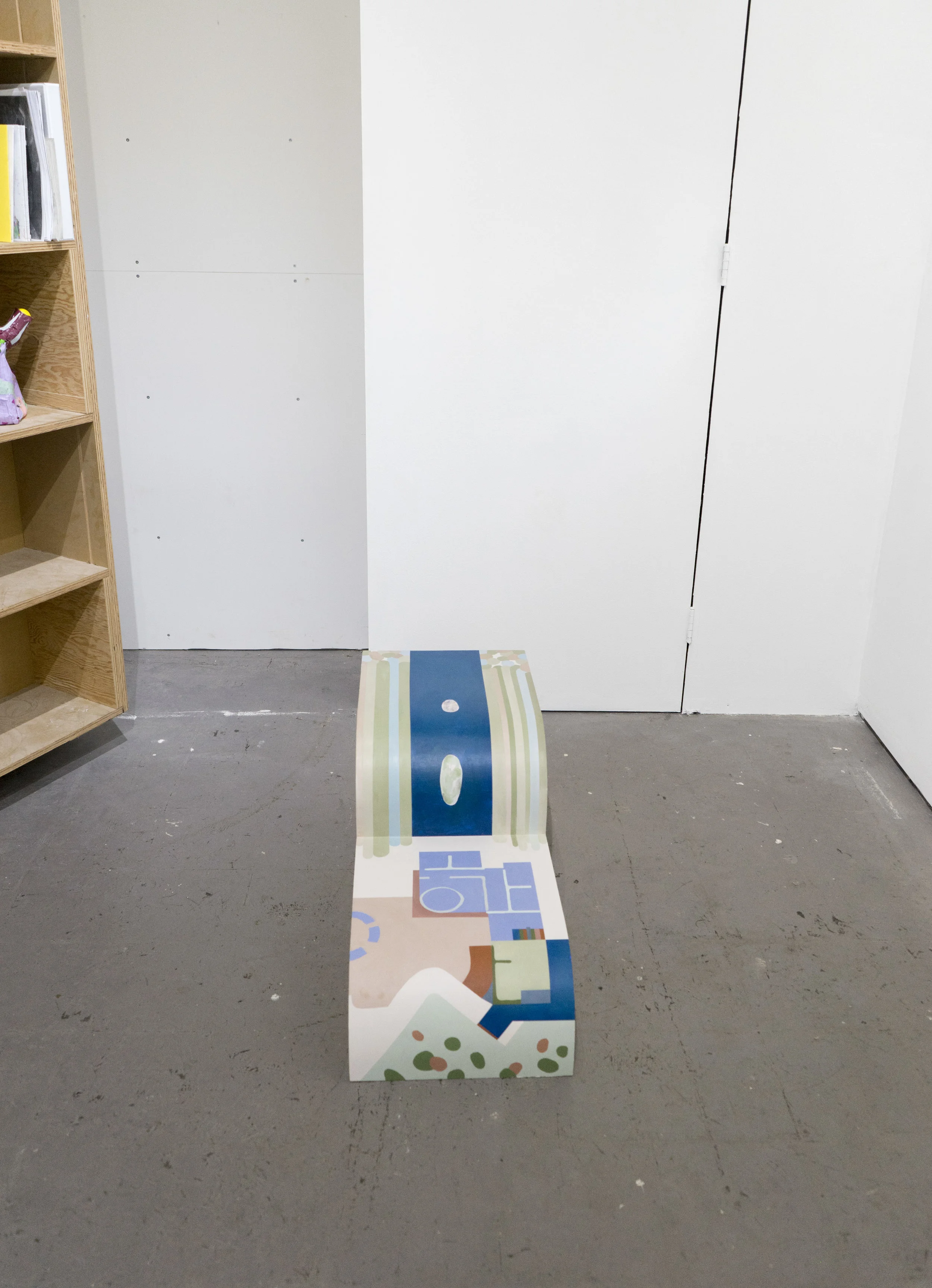 Object from "Transposable Glide" Rachel Elder Acrylic, plywood, foam, fiberglass, resin 2016