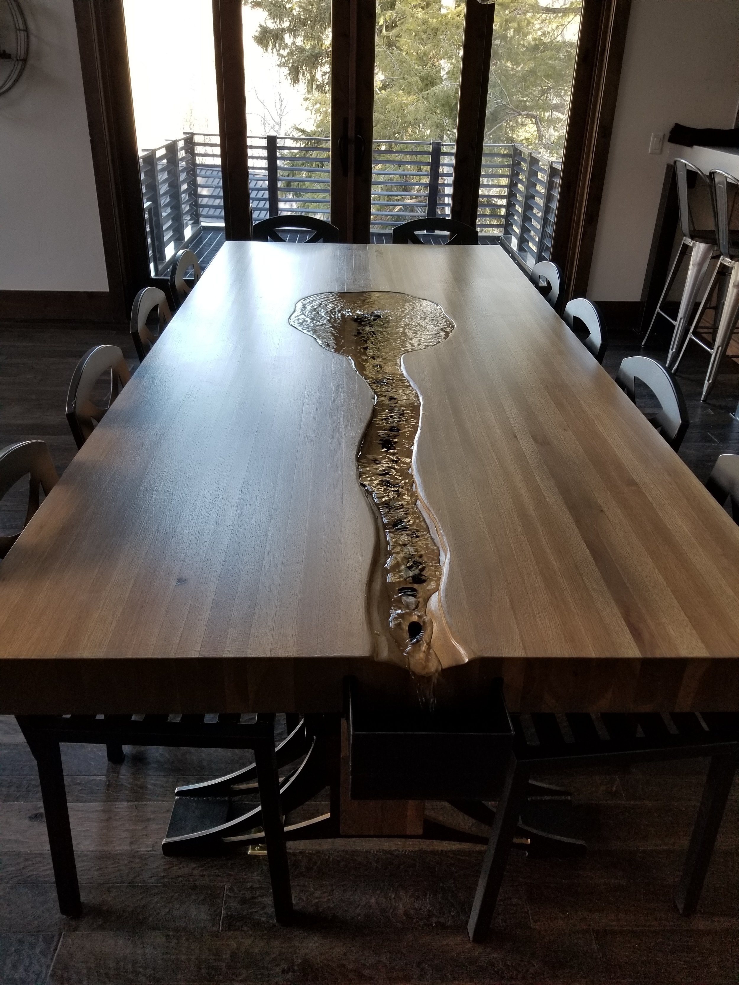 Table with water feature