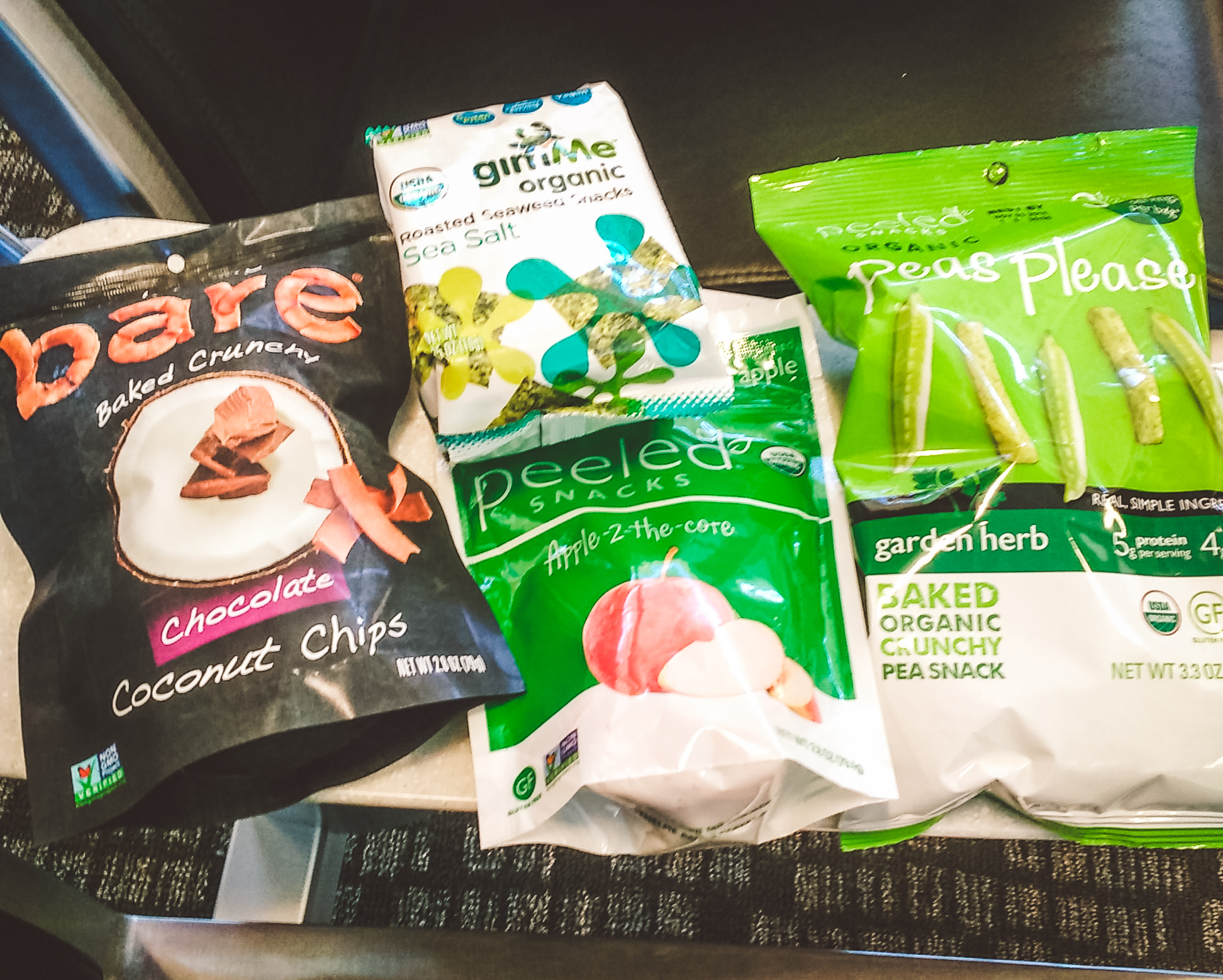 Killer gluten-free, dairy-free healthy snack selection at the Roanoke airport. I was floored.