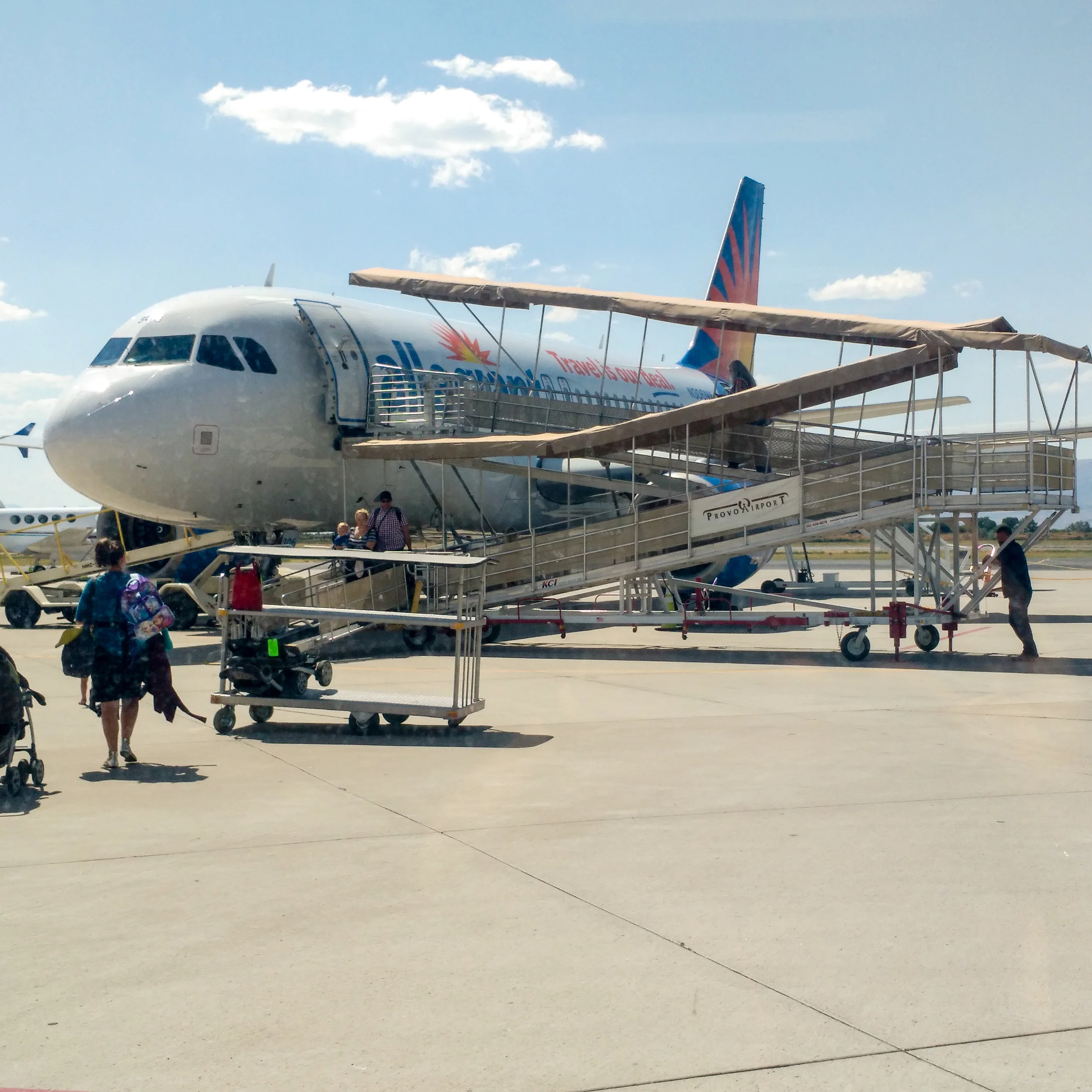 I don't think I've ever been to a smaller airport than the Provo, Utah airport. It was an experience but thanks to Allegiant Air, I was able to make it to California.