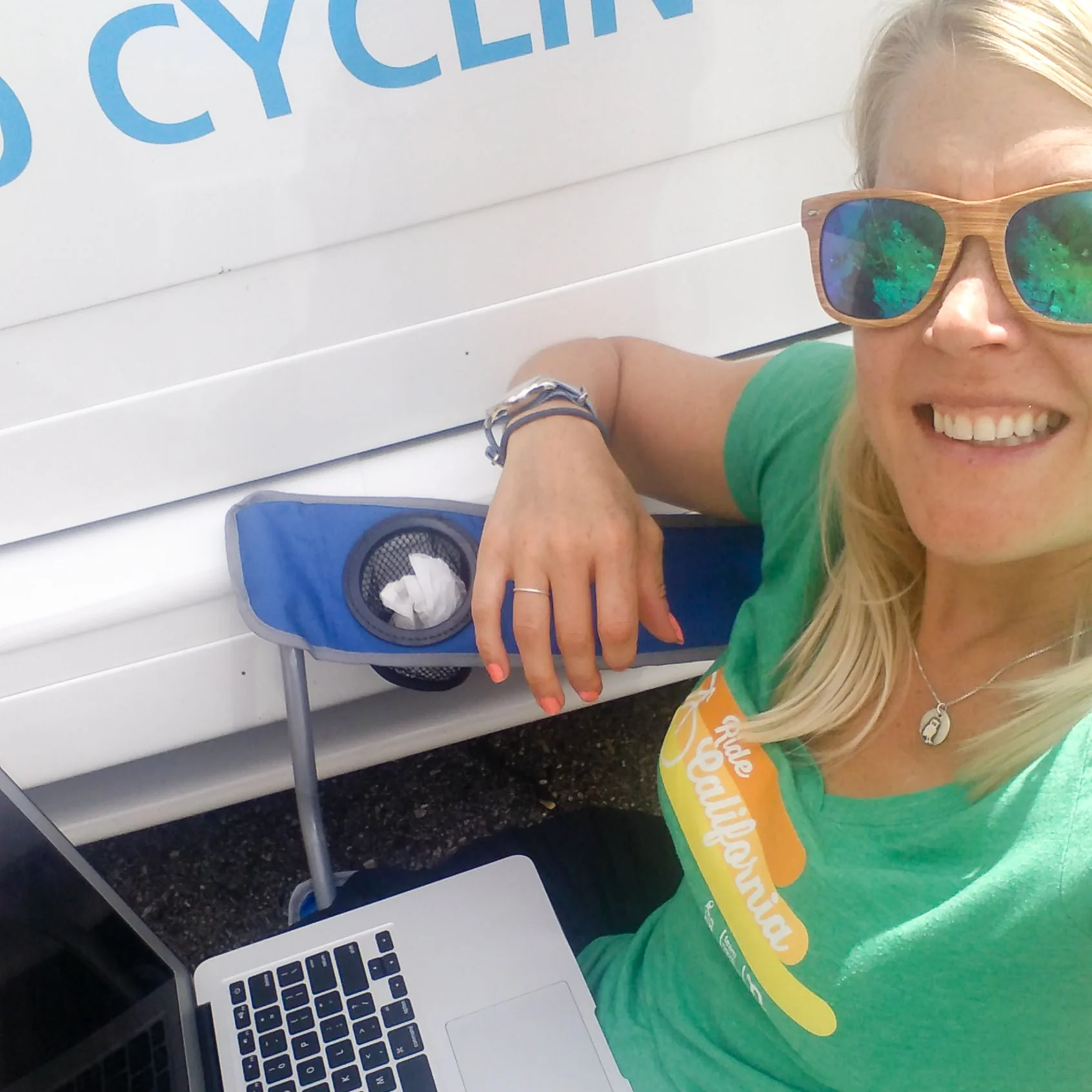 bike racing, press officer, public relations, macbook, remote work, Tour of California, Tour of Utah, pro cycling, cycling