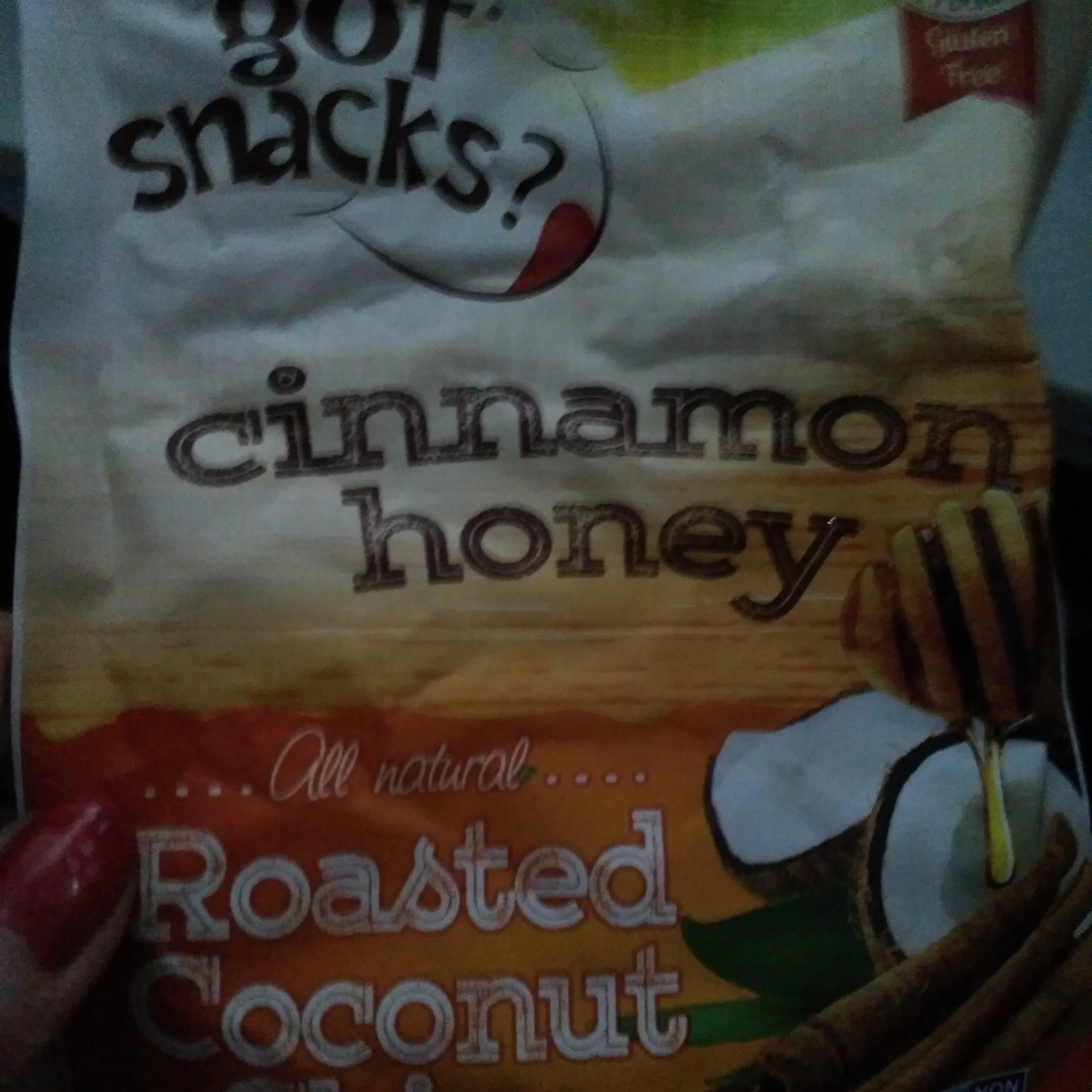 I'm a super fan of these Got Snacks Roasted Coconut Chips in cinnamon honey. I kept trying to put them down but in about five minutes, I'd eaten the whole bag.