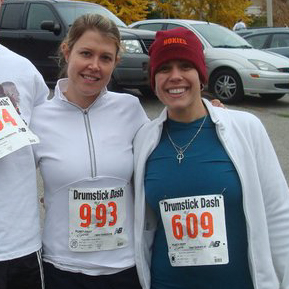 Got to love waking up at 6am on Thanksgiving to go run. My sister was always game to go too.