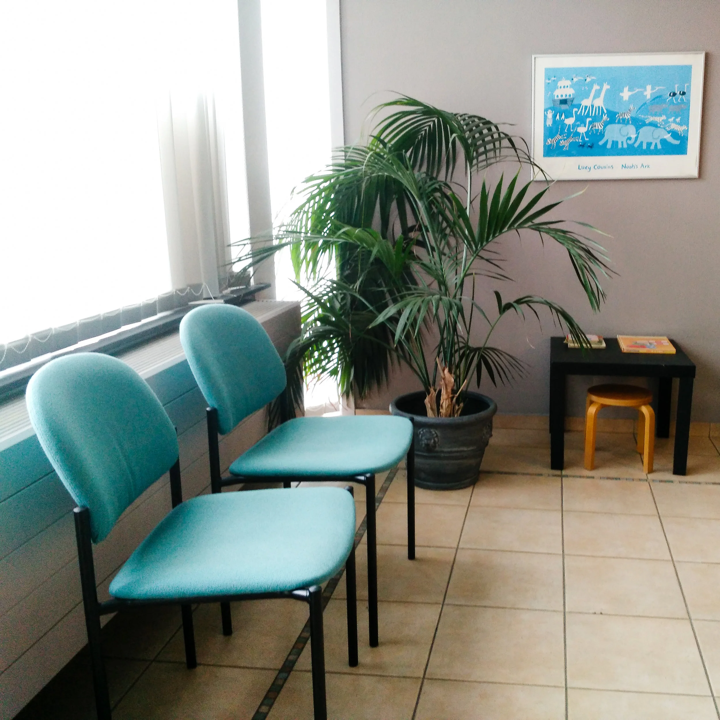Regardless of the country, doctor's waiting rooms all look the same.