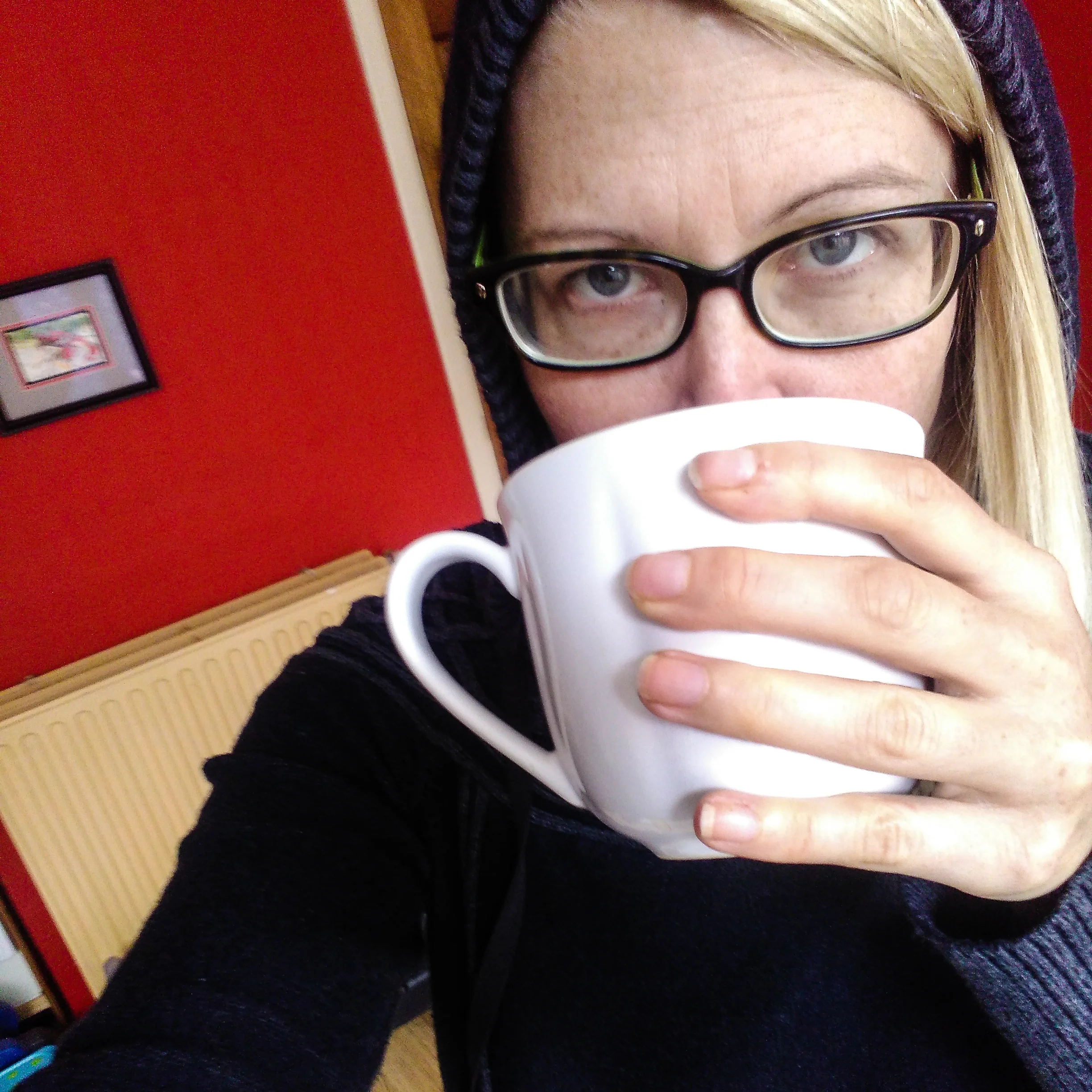 Little cold in the apartment when I woke up. A hoodie and cup of coffee asap.
