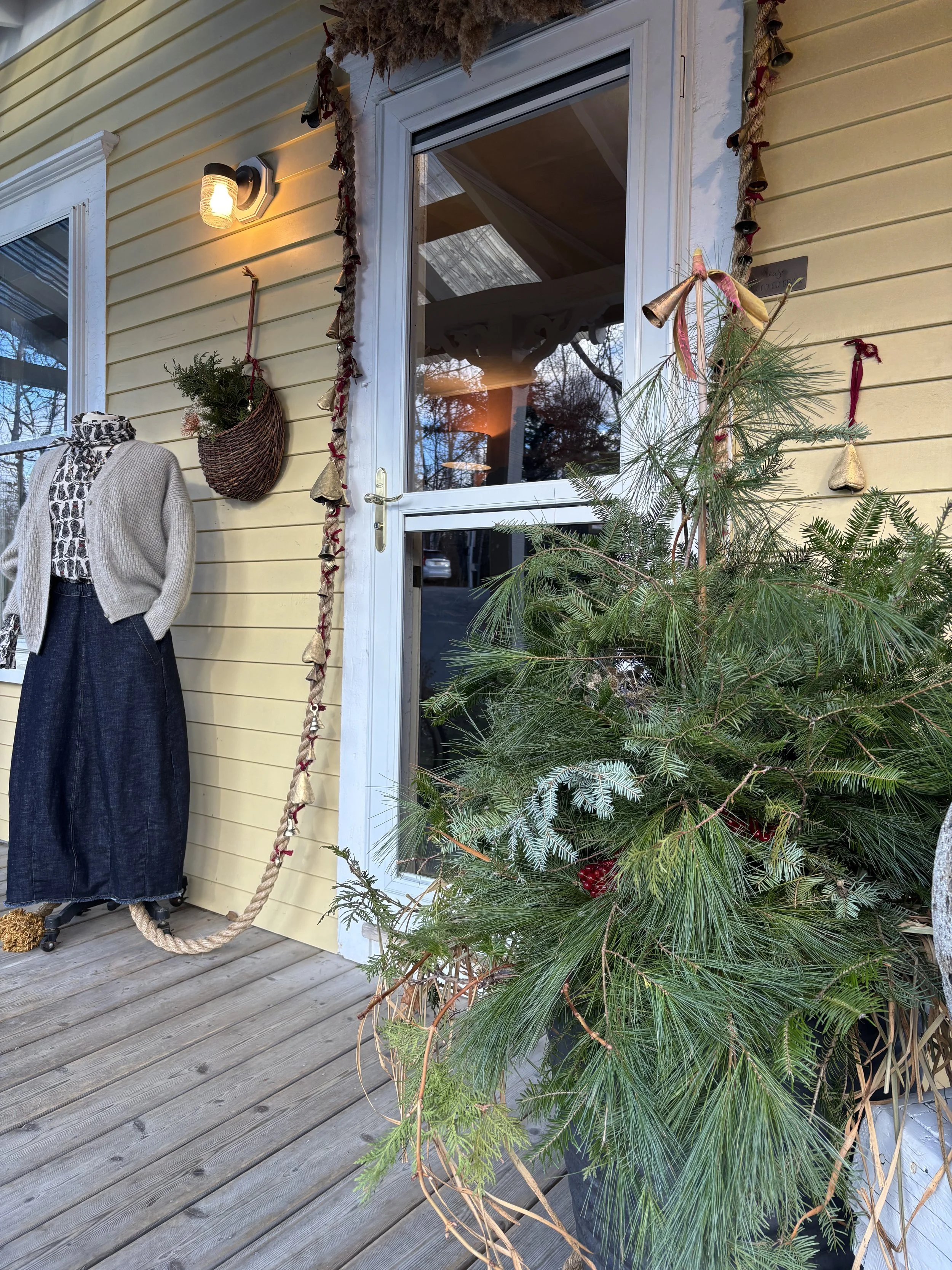 Winter Porch installation at MAE