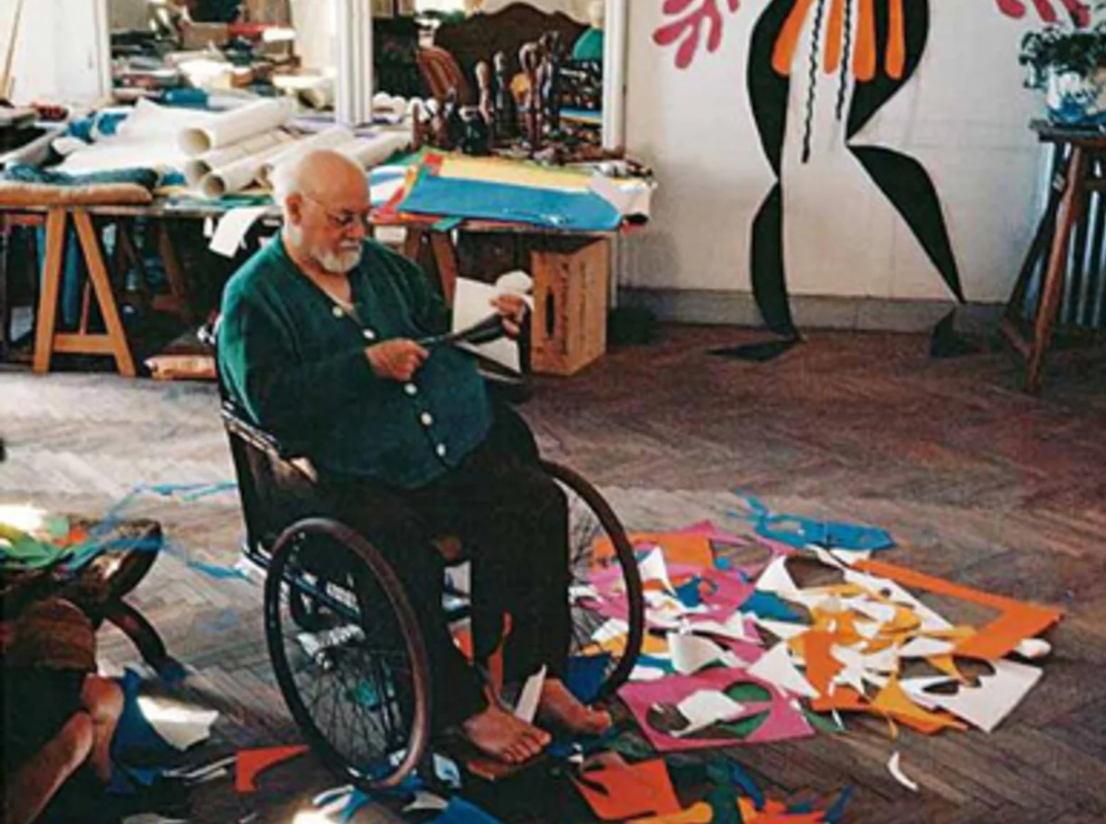 Henri Matisse in his studio