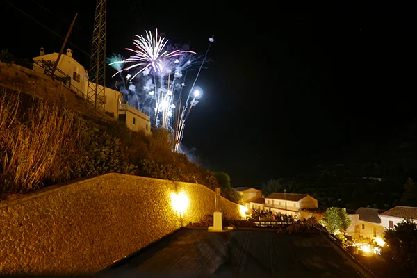 Saleres Fiesta fireworks.View from our terrace. Day two