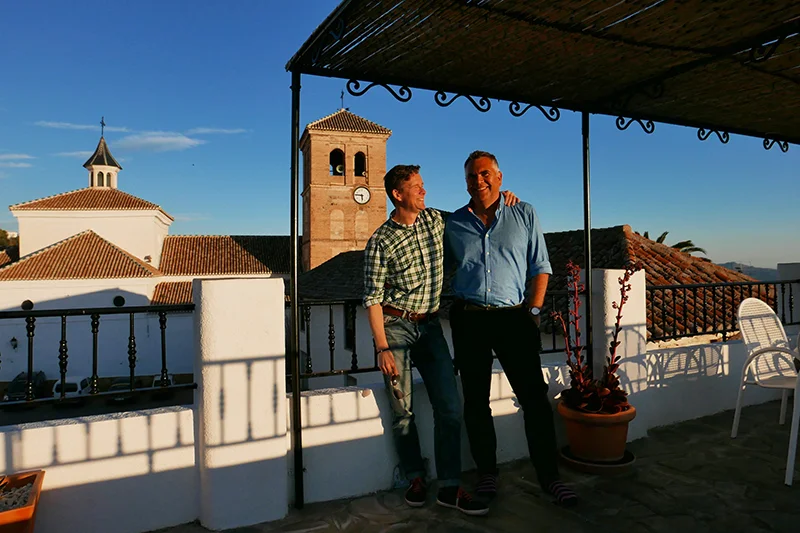 The roof terrace of Los Arcos B&B, Valor.