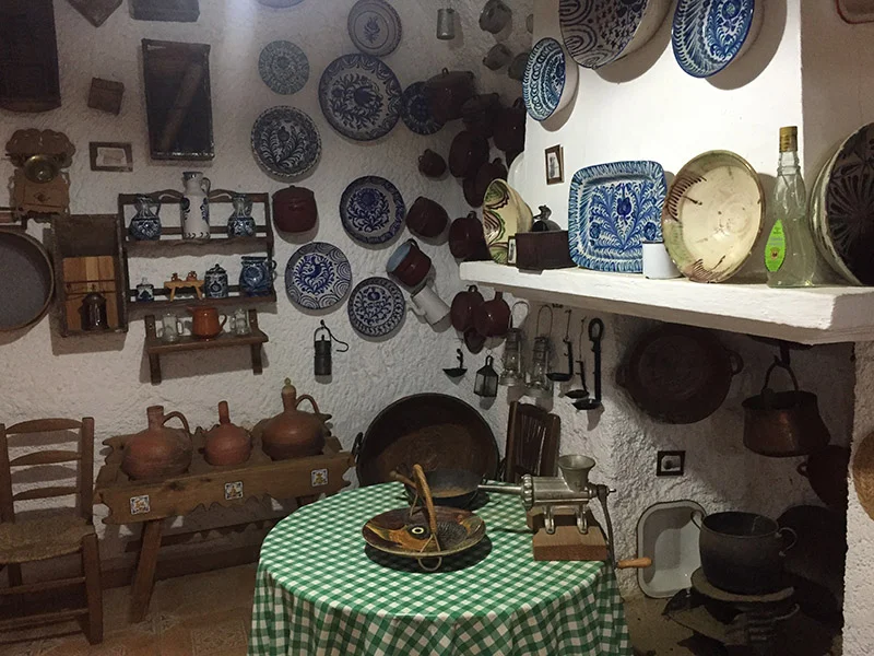 Cave house kitchen