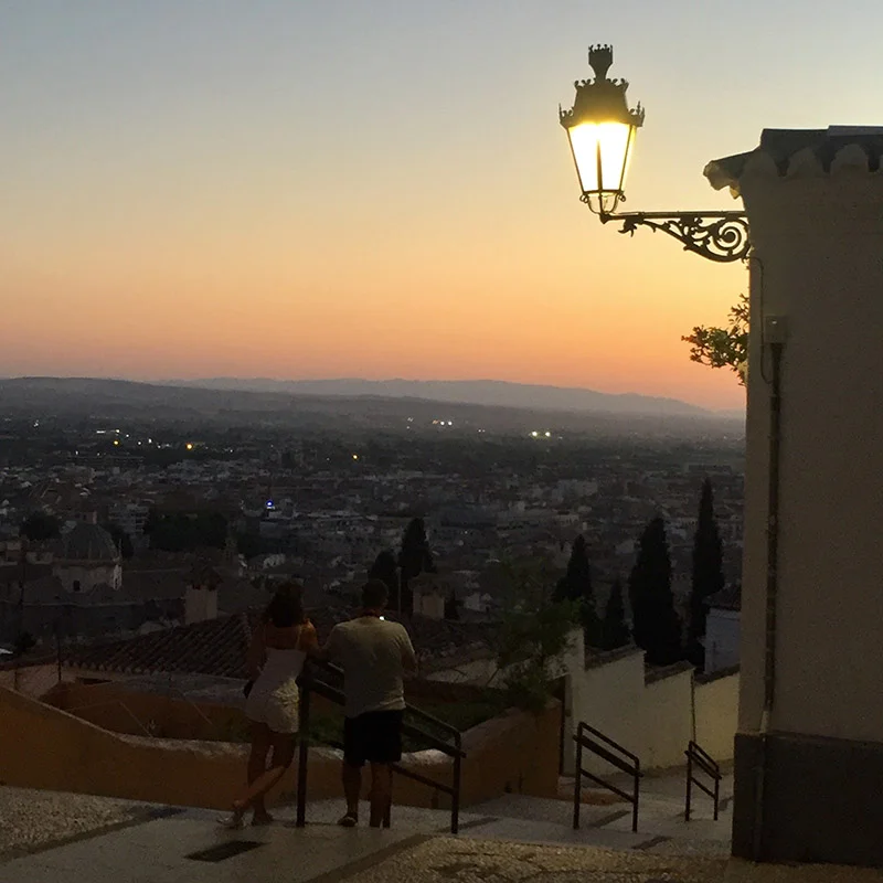 dusk over Granada