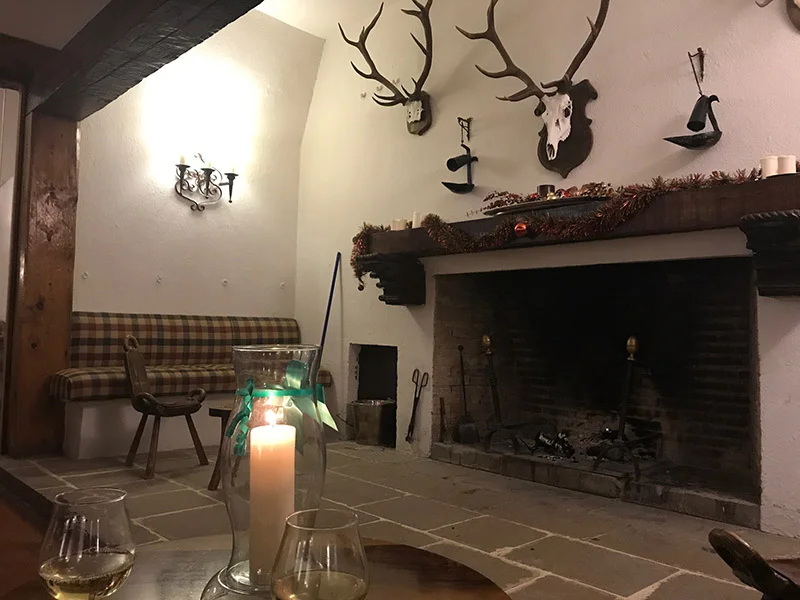 Parador de Cazorla fireplace...it was blazing every night!
