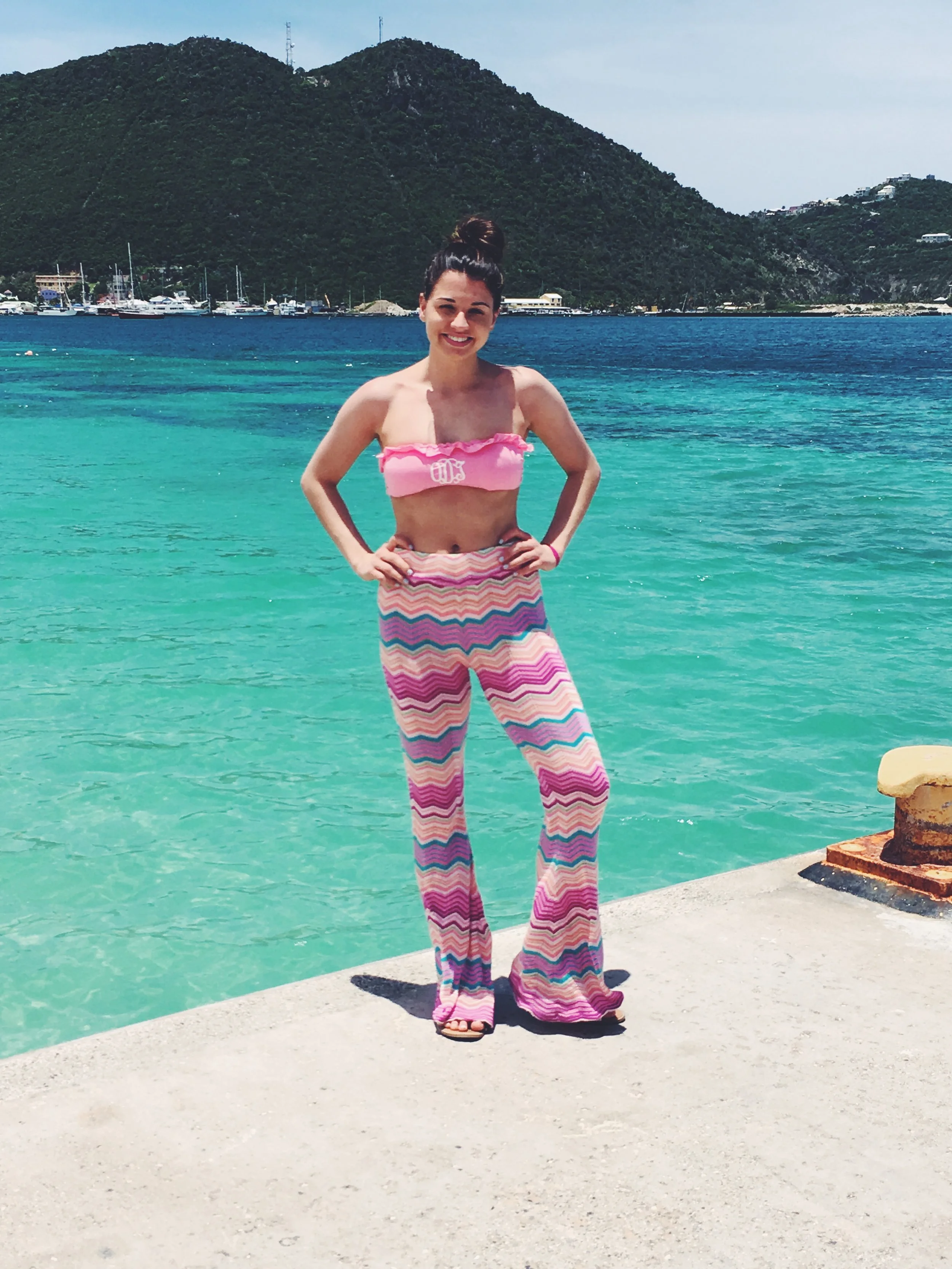 Monogrammed swim for the win!