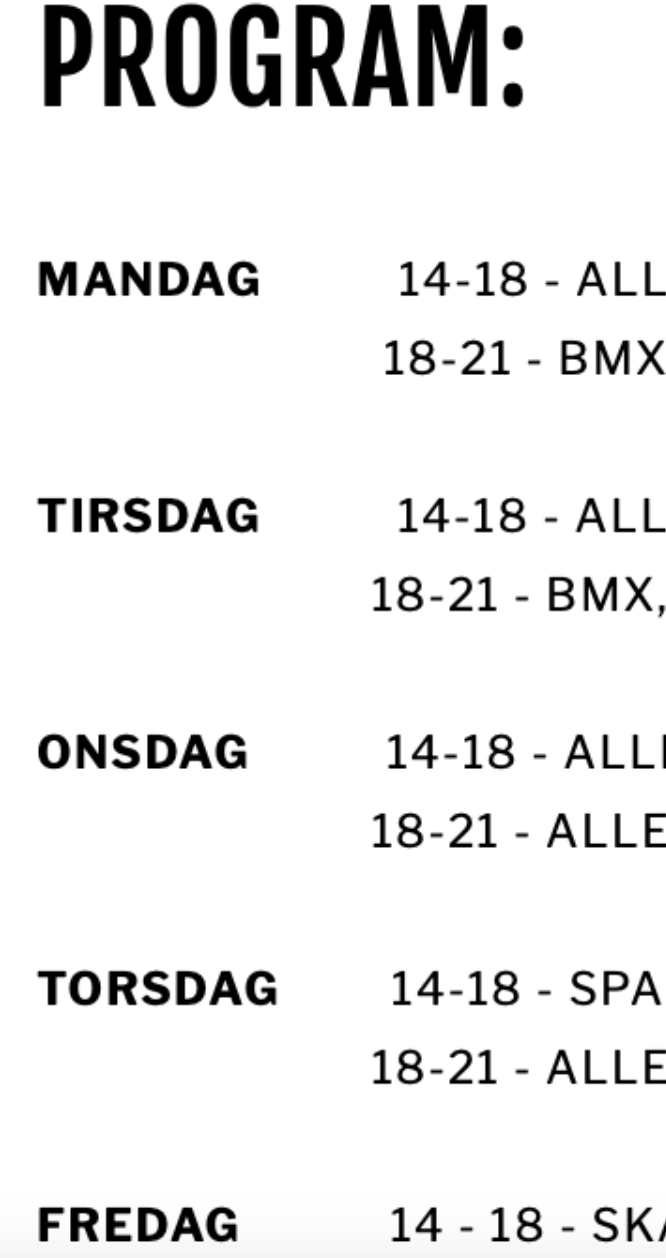Mandag 28. Mai - Back to normal med THE Program: