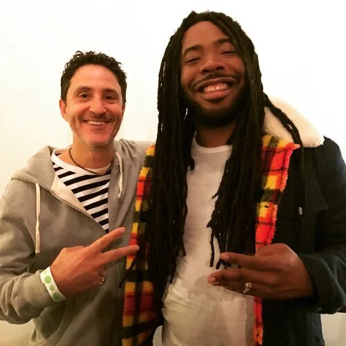 Shelley FKA DRAM on set for the Spotify Rap Caviar campaign in February 2017