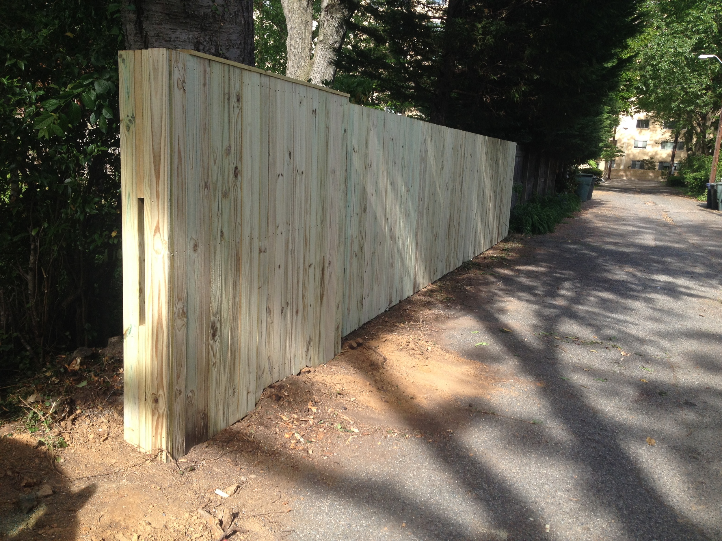  Completed Wooden Fence 