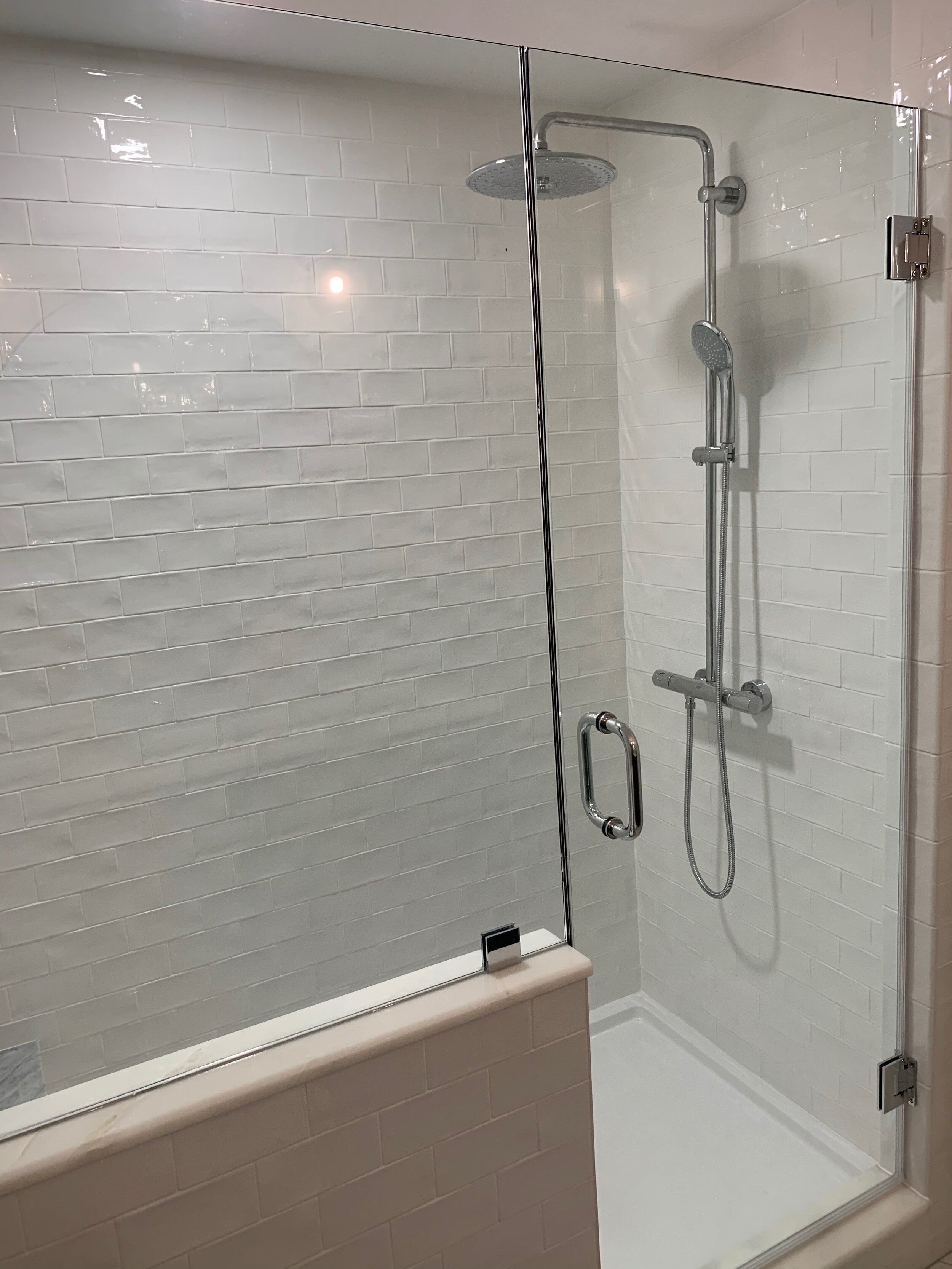  Full Bathroom Remodel:  New Plumbing, Glass Shower, and Wall and Floor Tiles 