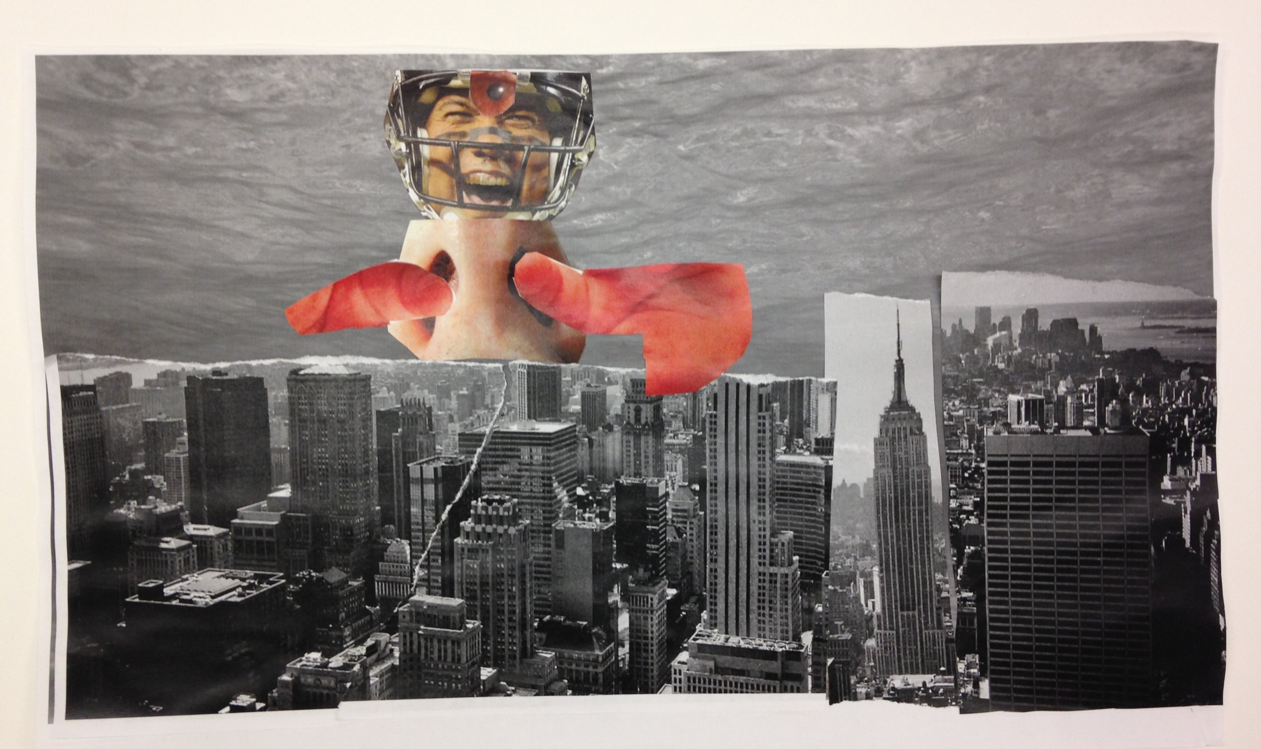 Sean | 3rd Grade Student Work | Collage, 11x20"