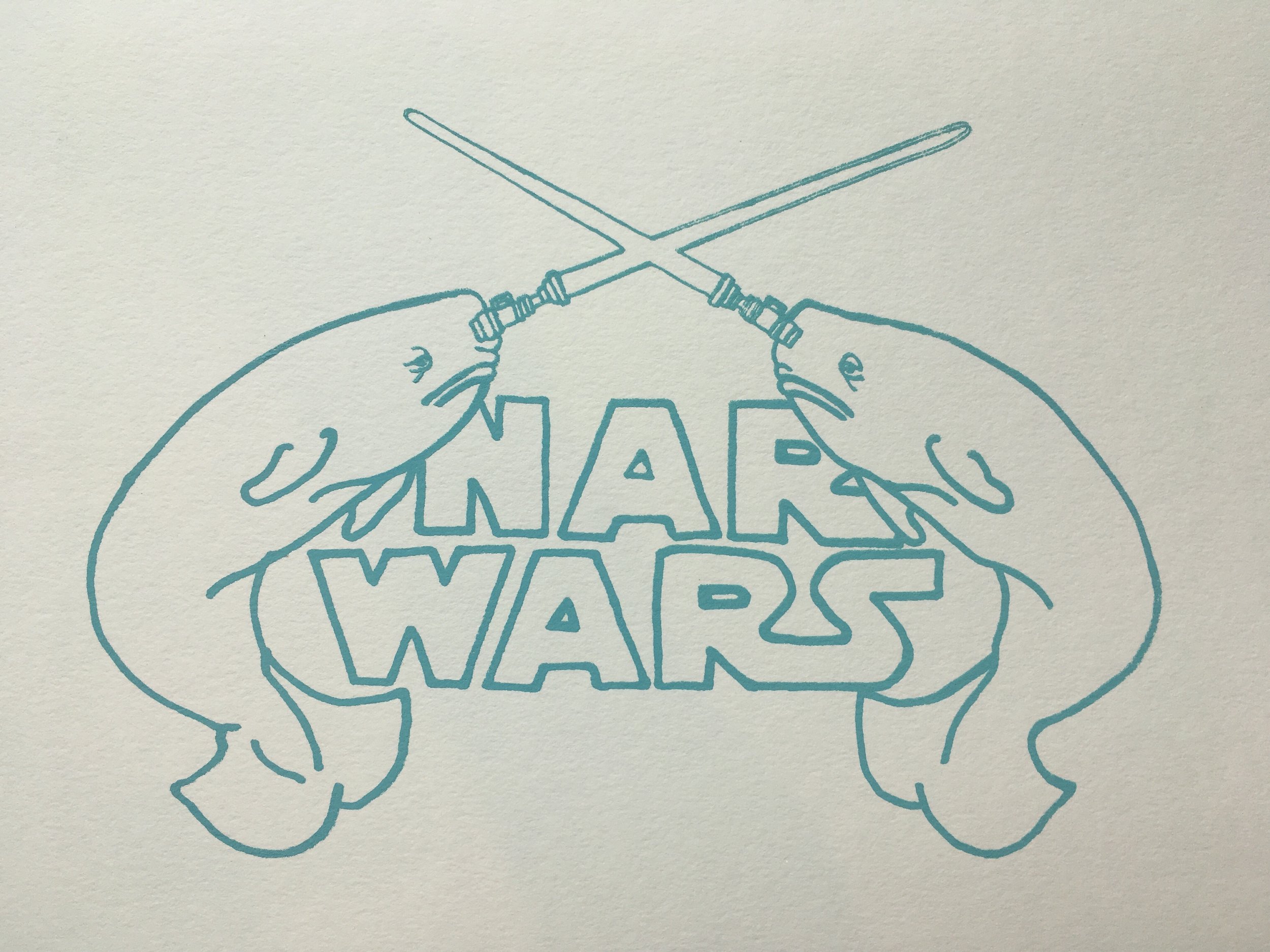 Narwars | Screenprint, 5x7"