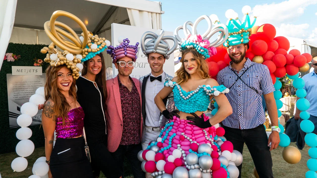 Balloon Royalty live entertainment appearance in Aspen, Colorado