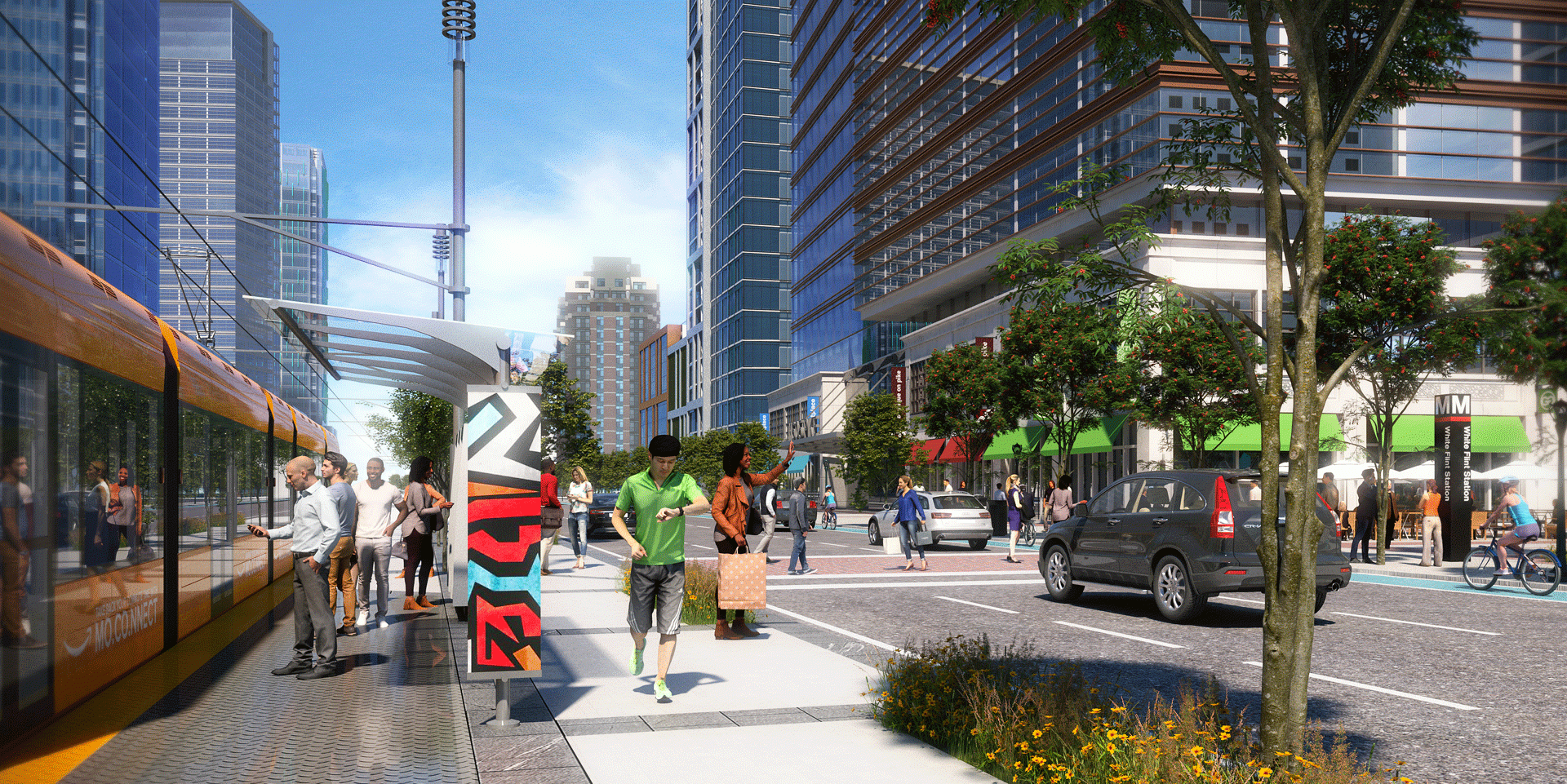 Amazon HQ2 Exterior Street Rendering.gif