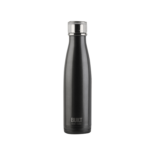 Built New York Perfect Seal Insulated Bottle Charcoal Grey (483ml)