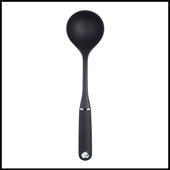 Size : A Zxb-shop Professional Ladle Large Nylon Scoop & Soup Ladel & Ladle Strainer & Non-stick cookware special Spatula，Kitchen Cooking Utensil sets with Long Handle Soup Ladle 
