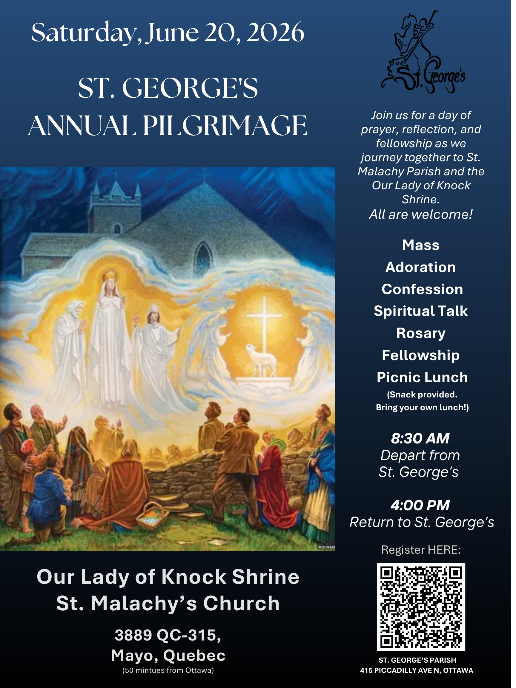 Annual Parish Pilgrimage - Saturday, June 20th 