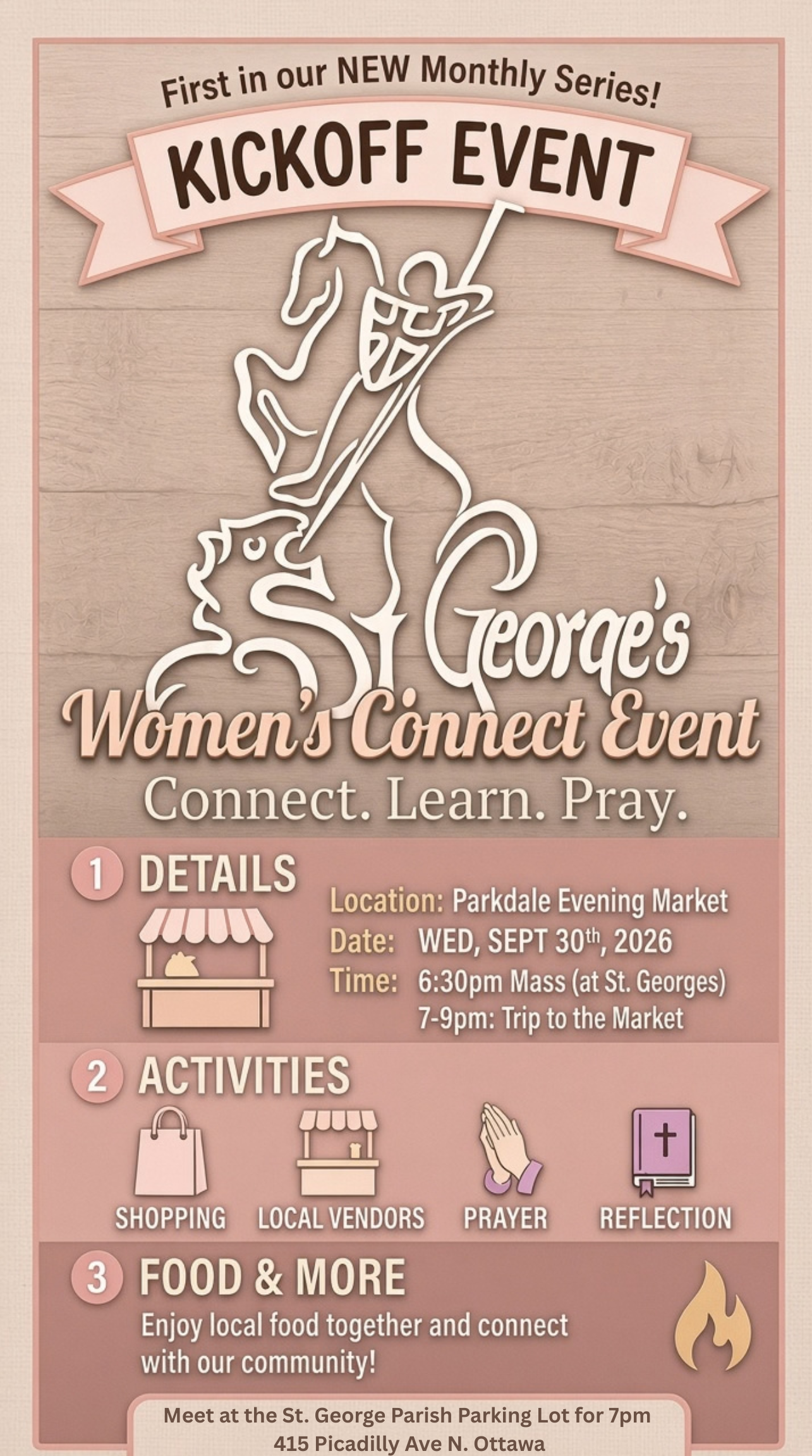Women's Connect Event: Wednesday, September 30th&nbsp;