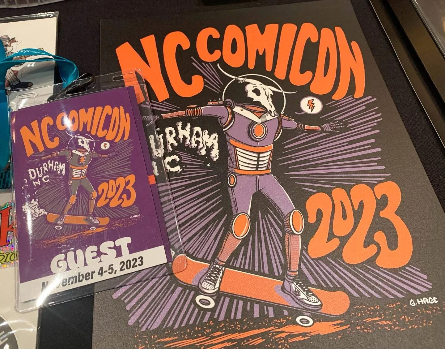 NC Comicon badge/shirt/print art!