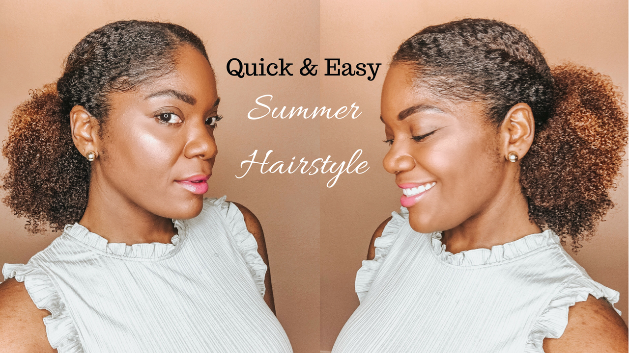 Cute 4c Natural Hairstyle for Summer feat. Kinky Tresses - Fro Plus Fashion