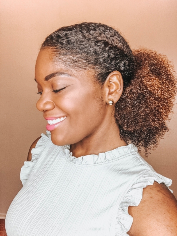 Super Quick Easy Summer Hairstyle For Natural Hair