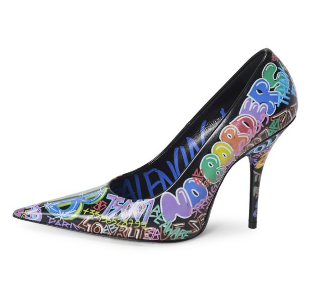 balenciaga graffiti heels